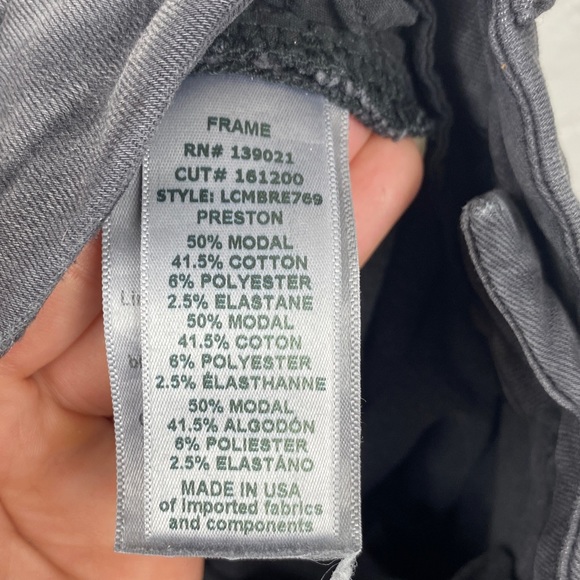 Frame denim le crop mini boot jeans size 26 - Picture 9 of 10